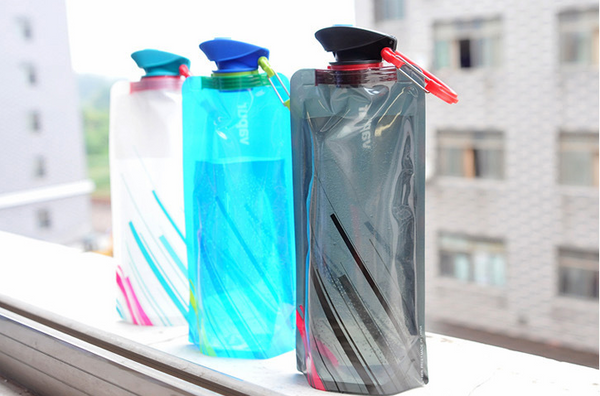 3pcs Outdoor 700ml Folding Water Bottle