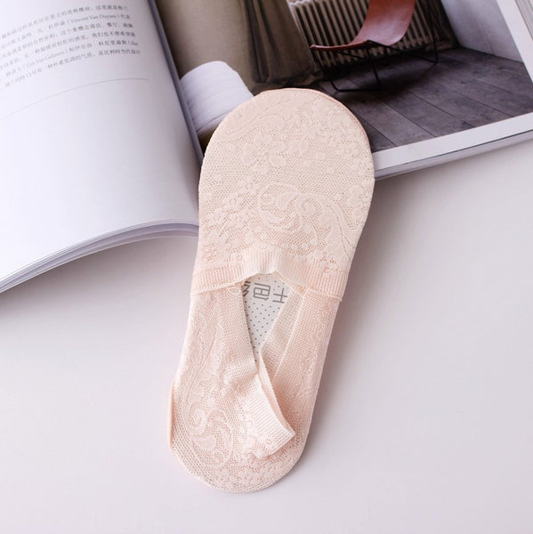 Spring and Summer New Deep Mouth Ice Silk Stealth Boat Socks Women's Ultra-thin Model