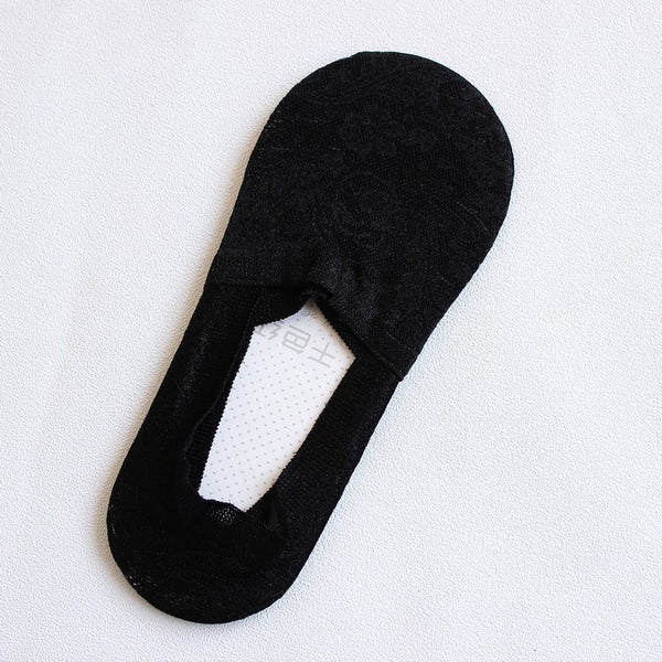 Spring and Summer New Deep Mouth Ice Silk Stealth Boat Socks Women's Ultra-thin Model