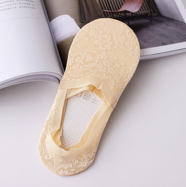 Spring and Summer New Deep Mouth Ice Silk Stealth Boat Socks Women's Ultra-thin Model