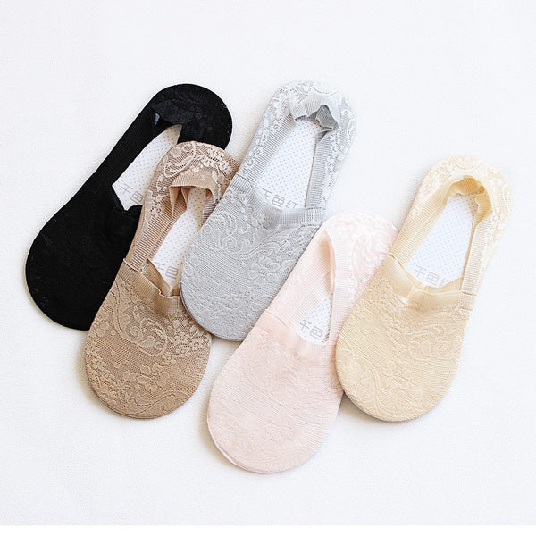 Spring and Summer New Deep Mouth Ice Silk Stealth Boat Socks Women's Ultra-thin Model
