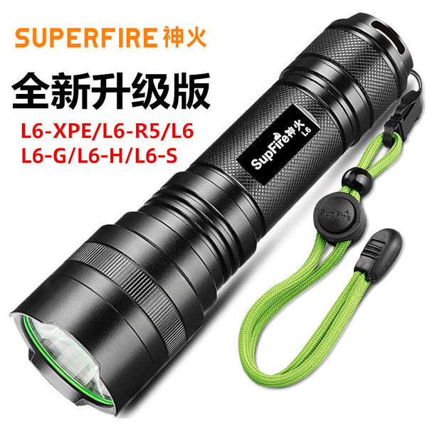 神火L6手电筒26650 USB充电户外照明防汛应急LED强光手电筒厂家